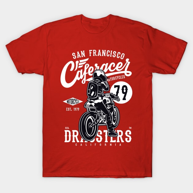 Cafe racer T-Shirt by PaunLiviu